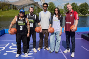 Basketballcourt auf dem Olympiasee (Fotos: BMW)