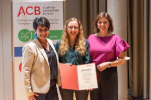 Renate Androsch-Holzer, Melanie Poppinger und Michaela Schedlbauer-Zippusch (von links, Foto: Austrian Convention Bureau/convention-photography.at)