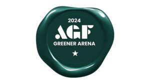 Greener Arena Zertifizierung (Logo: A Greener Future)